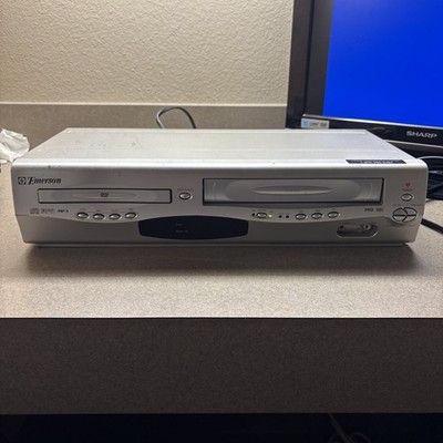 Emerson EWD2203 DVD 4 Head VCR Combo VHS Player TESTED Working No Remote