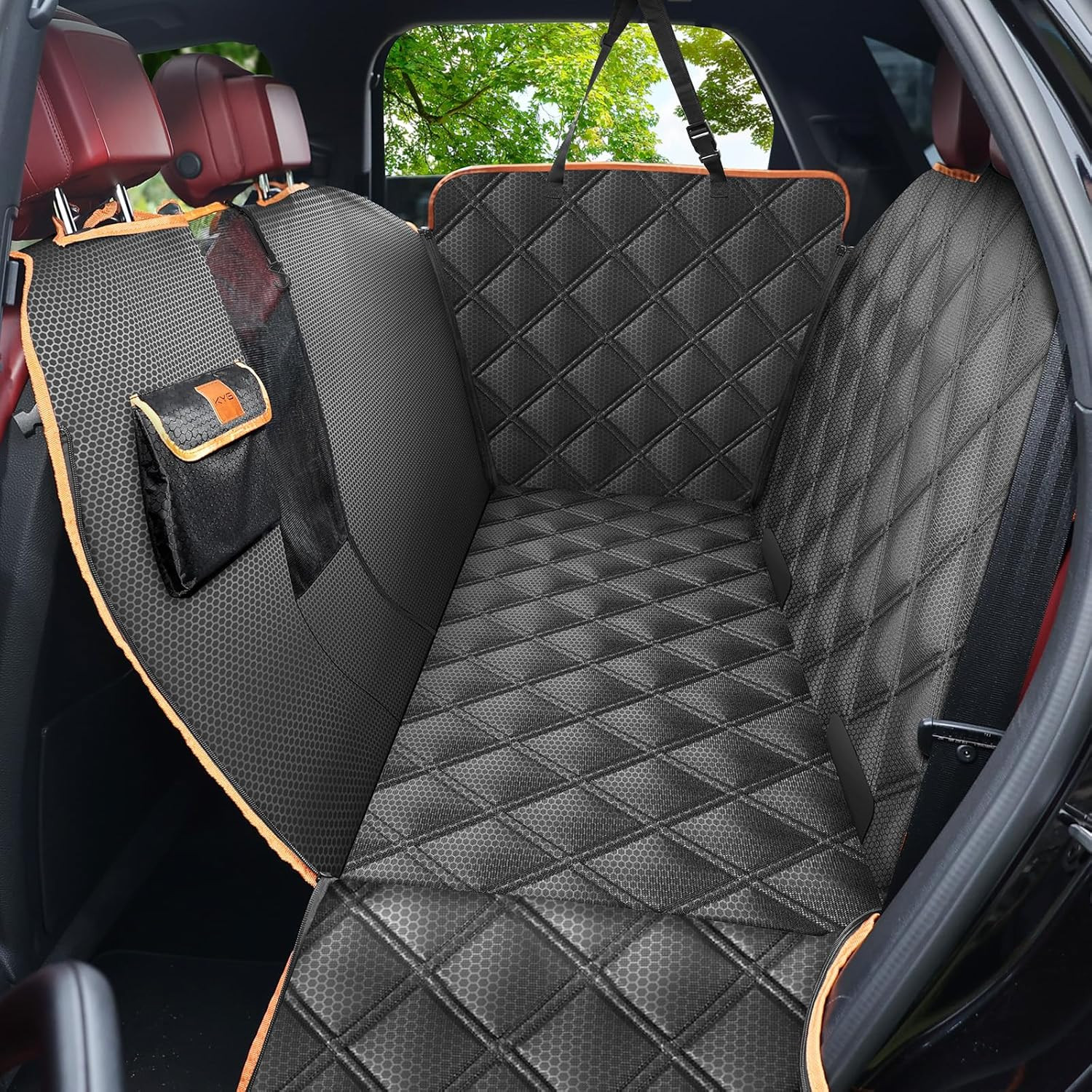 Protection voiture chien XL, housse de siège imperméable noire pour le transport de vos animaux