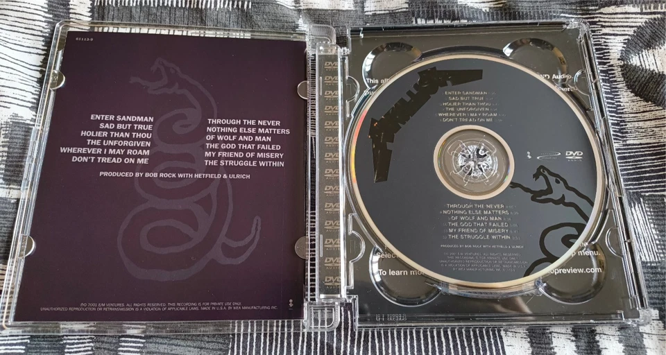 Metallica - The Black Album [DVD-AUDIO] 5.1 Surround MLP, Dolby + Hi-res Stereo - Bild 3 von 4