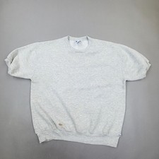 Russell Athletic Vintage 90s Mens XL Blank Grey Sweatshirt Jumper Made USA