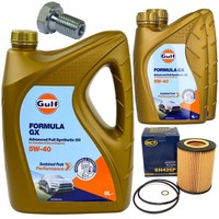 MotoröL Filter Set Gulf Formula GX 5W-40 7 Liter + Schraube FüR BMW 3Er Z3 5Er
