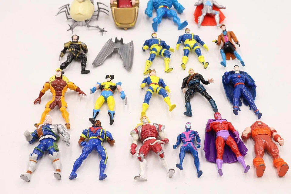 Lote de 20 figuras de acción sueltas de 3" de X-Men Steel Mutants Toy Biz Foto 2 de 3