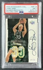LARRY BIRD PSA 7 2003-04 UPPER DECK EXQUISITE COLL NUMBER PIECES PATCH AUTO /33