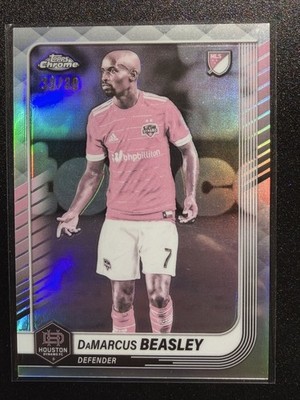 2025 Topps Chrome MLS Soccer DaMARCUS BEASLEY Pearl 30/30 1/1 Houston Dynamo