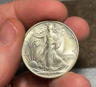 Walking Liberty Half Dollar:  1943.  Strong BU.  Luster!    (see video!)