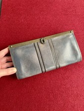 Fossil Frame Clutch Leder Portemonnaie Geldbörse Geldbeutel Raumwunder Rauchblau