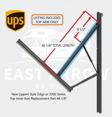 New Lippert Style Edge or 2000 Series Top inner Arm Replacement Part 46 1/8''