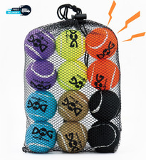 Small Tennis Balls for Dogs - 12 Pack 2.0" Squeaky Dog Balls for Small Breed