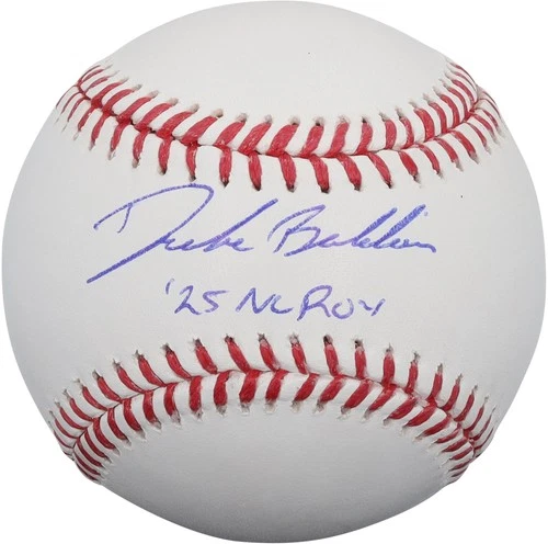 Drake Baldwin Atlanta Braves Autographed Baseball with "25 NL ROY" Inscription