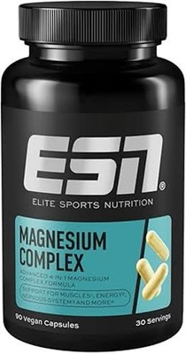 ESN Magnesium 4 in 1 Complex, 90 Kapseln, 323 mg Mg pro Tagesportion, Vegan