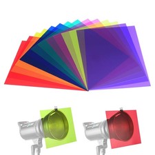 Color Gel Filter Sheets 14pcs LED Lighting Film Overlay Set