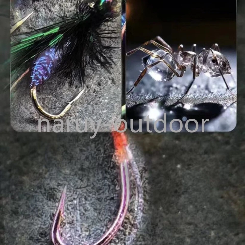 10 Stück Fliegenfischen Köder Eintagsfliegen Nymphen Fliegen für Barsch... - Bild 2 von 4