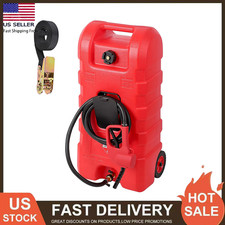 Fuel Caddy 15 Gallon Portable Fuel Storage Tank Diesel Gasoline with Manual Pump