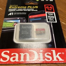 SanDisk Extreme PLUS MicroSD 64GB 100 MB/s
