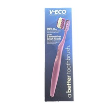 V-ECO Toothbrush With An Extra Replacement Head. New Sealed Purple eco friendly