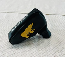 Golden Bear Jack Nicklaus Blade Putter Head Cover Black & Gold Embroidered