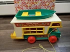 Vintage Fisher Price Little People Play Family Camper RV w/ Truck And Boat #994