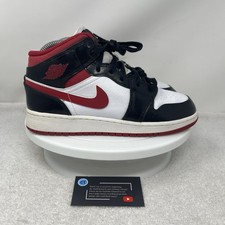 Nike Air Jordan 1 Mid Gym Red Black White 2021 DJ4695-122 GS Youth Size 5Y Shoes