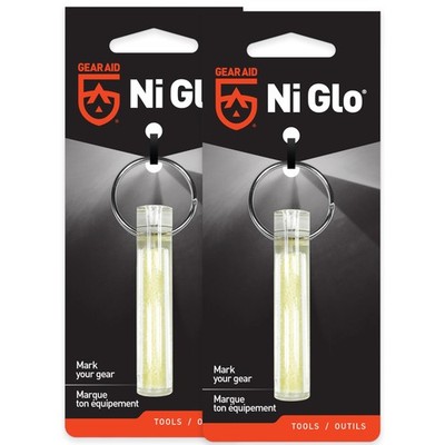 Ni Glo 2  UV Rechargeable Glowing Keychain, Glow-In-The-Dark Accessory for Keys,