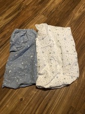 Parents Choice Set Of 2 Crib Sheets In Rocket Ship Pattern