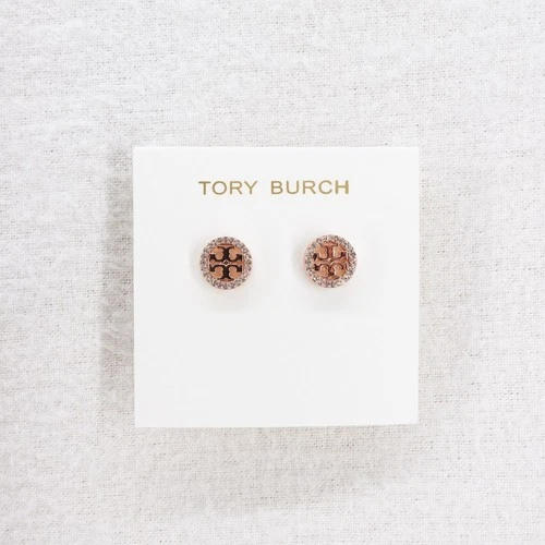 Tory Burch Miller Pavé Ohrstecker Rosegold/Kristall OS - Bild 8 von 12