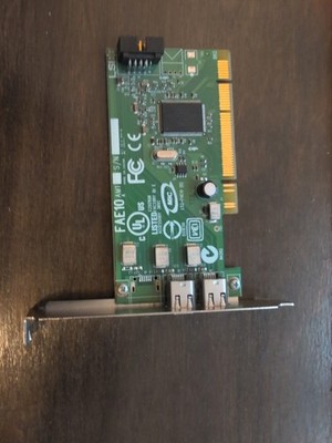 Dell Dual-Port IEEE-1394 FireWire PCI Controller Card Dell P/N: 0H924H Tested