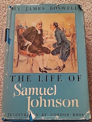 The Life of Samuel Johnson by James Boswell 1945 Hardcover Illustrated Vintage
