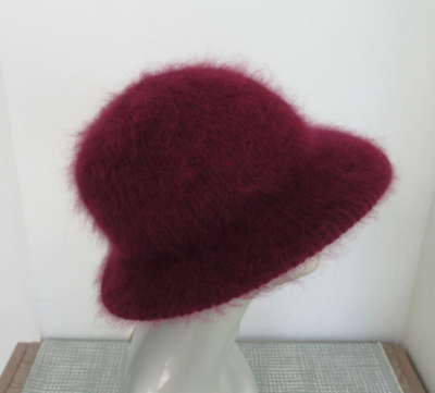 VTG Hudson\'s Hat Women’s Angora Wool Hat, Very Warm Sz S/M 21.5\