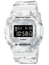 BRAND NEW Casio G-Shock Grunge Snow Camouflage Watch, Black/White DW5600GC-7