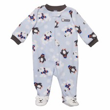 Carter's Pajamas Coveralls Sleepwear With Feet Covers  Polar Bear Print  NWT