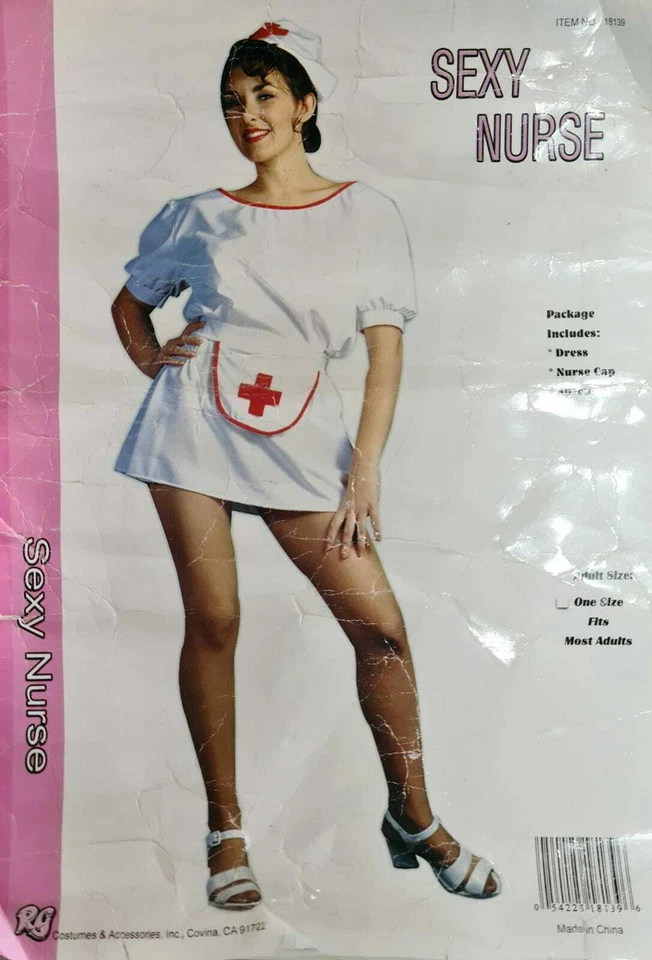 Disfraces RG Enfermera Sexy, Blanco, Talla Única Foto 3 de 4