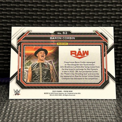 Baron Corbin 2023 Panini Prizm WWE #62 - Picture 2 of 2