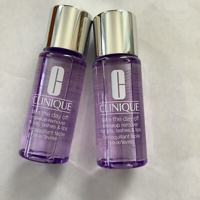 2x CLINIQUE  Take The Day Off Makeup Remover For Lids, Lashes & Lips 1.7 Oz. 