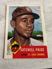 Sachel Paige Topps Archives Autographed Card #220 Mint or Better 
