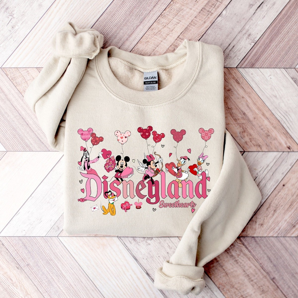 Disneyland Hearts Sweatshirt, Disneyland Valentines Shirt, Mickey