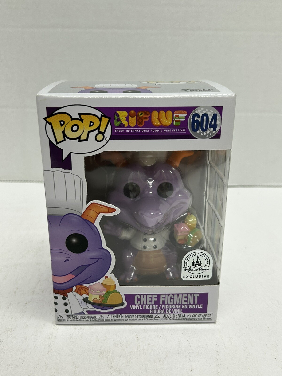 Chef Figment Funko Pop #604 Disney Parks Exclusive Food and Wine Festival J1