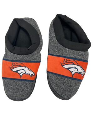 NFL Denver Broncos Slippers Unisex Size XL Forever Collectibles