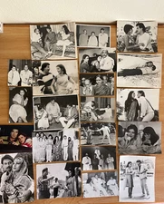 Original Bollywood Movie Set Scene Photos 1990s B&W Lot of 21