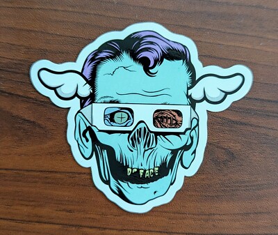 D*Face Undead Head Large Vinyl Sticker from Print Art Poster DFace Obey