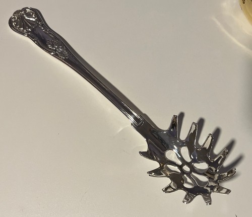 Vintage Silver Plated Spaghetti Server Shell On handle 11” - Picture 6 of 14