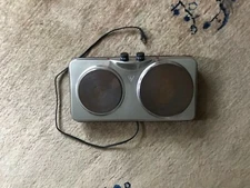 AMBIANO hd2013B 96594 Double Burner Hot Plate Stainless Steel 1700W