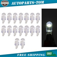 20PCS Super White T10 168 W5W 2825 LED License Plate Interior Light Bulb 6000K