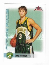 Luke Ridnour 2003-04 FLEER FUTURE FOCUS NBA ROOKIE CARD #145 Supersonics RC SP. rookie card picture