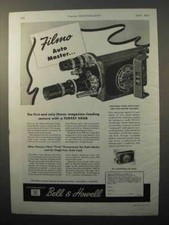 1945 Bell  Howell Filmo Auto Master Movie Camera Ad