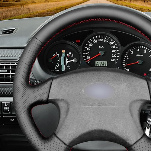 PU Leather Steering Wheel Wrap for Subaru Forester 2002-2004 Baja 2003-2006 - Picture 5 of 9