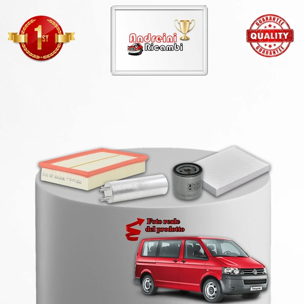 Set Service 4 Filter VW Kalifornien T5 2.0 Bitdi 132KW 180CV Von 2009-> 2015-image