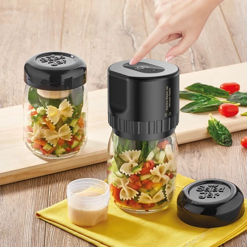 Electric Mason Jar Vacuum Ever Sealer Kit for Wide/ Regular Mouth Jars &10 Lids - Picture 10 of 11