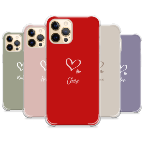 Personalised Phone Case Pastel Name Shockproof Cover for iPhone 15 12 13 14 7 8 - Picture 1 of 35