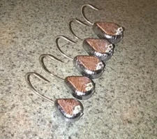 10 TOG BLACKFISH JIGS Unpainted 5/0 2X STRONG MUSTAD HOOK Tautog Jig Heads T&A