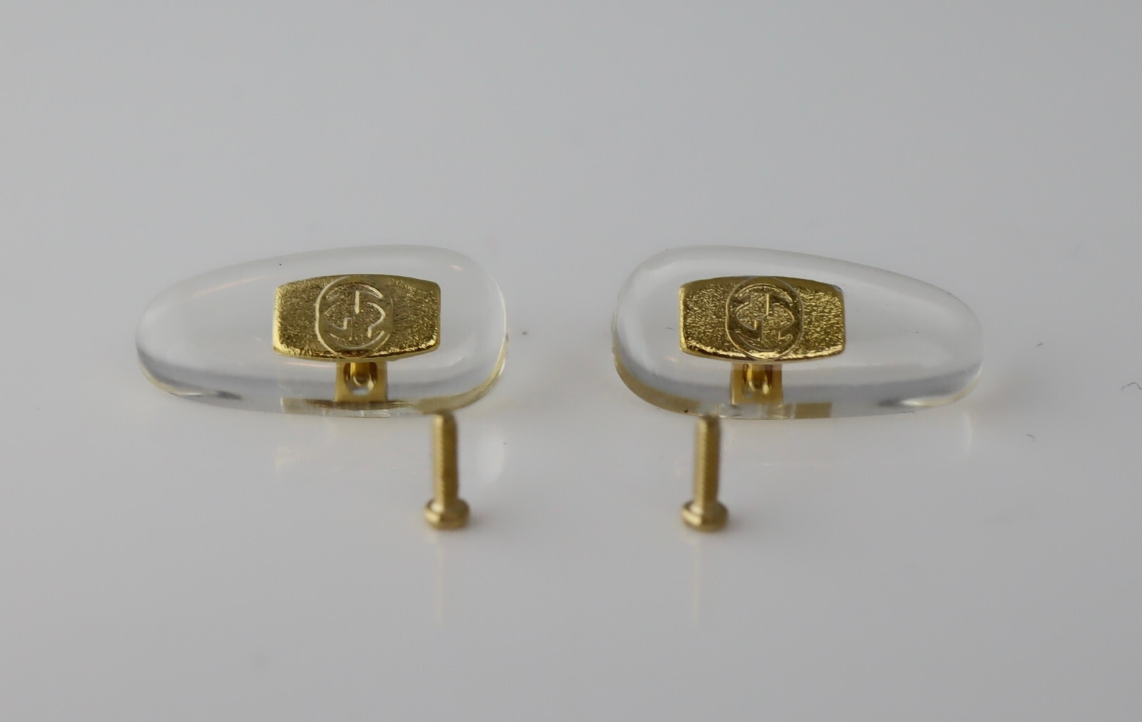 NEW Gold Gucci Replacement Silicone Nose Pads for Sunglasses Eyeglasses